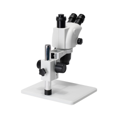 optional 6.5-65x Trinocular Stereo Microscope Continuous Zoom Metal Stand set Working Distance 110mm,for for PCB Analyse Repair