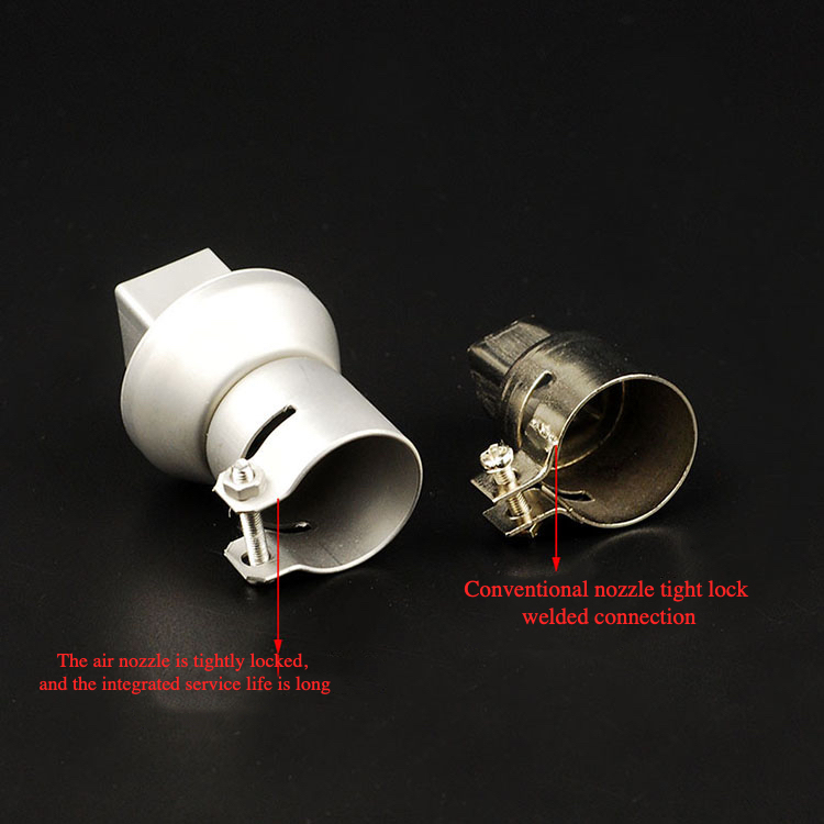 850 heat gun BGA titanium alloy nozzle BGA chip ball planting welding air gun head BGA rework nozzle