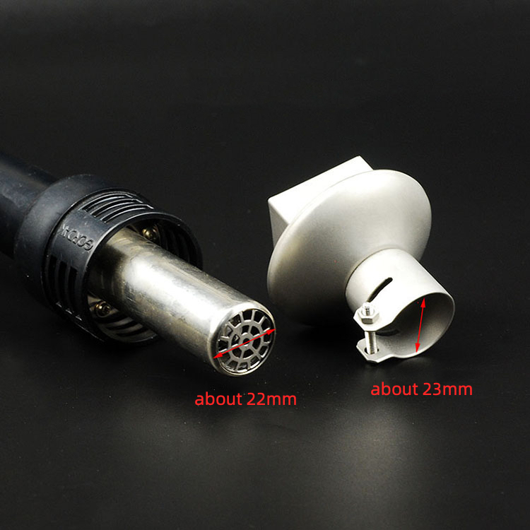 850 heat gun BGA titanium alloy nozzle BGA chip ball planting welding air gun head BGA rework nozzle