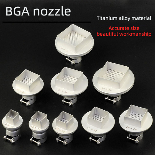 850 heat gun BGA titanium alloy nozzle BGA chip ball planting welding air gun head BGA rework nozzle
