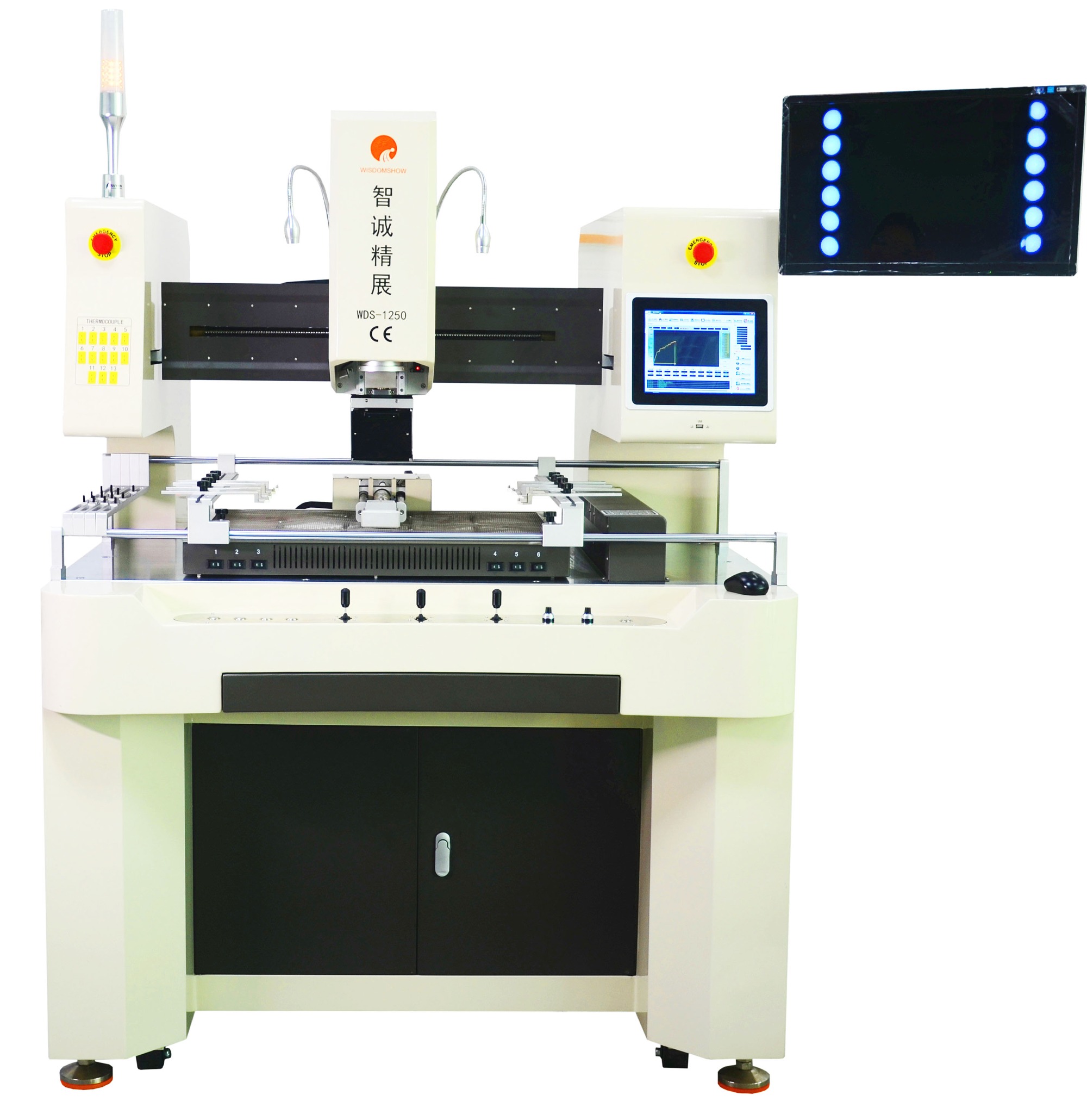 Larger optical BGA rework station