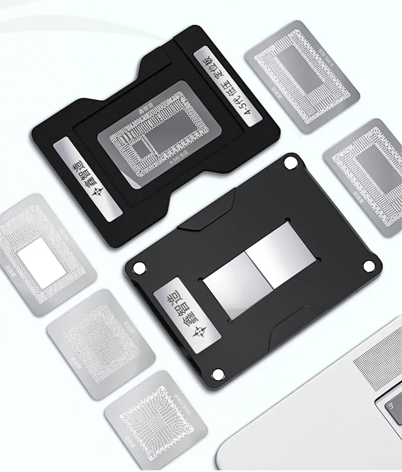 For Macbook CPU IC 4th/5th/6th/7th/8th/9th Generation 300 series Southbridge SR2EN SR23G Chip BGA Reballing Stencil Kit