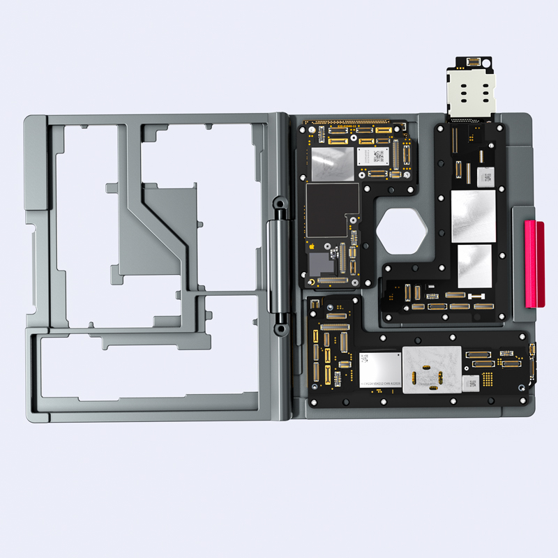 4 In 1 Motherboard Layered Test Fixture for iPhone 12/12Pro/12Pro Max/12 Mini Logic Board Diagnostic Tester Frame