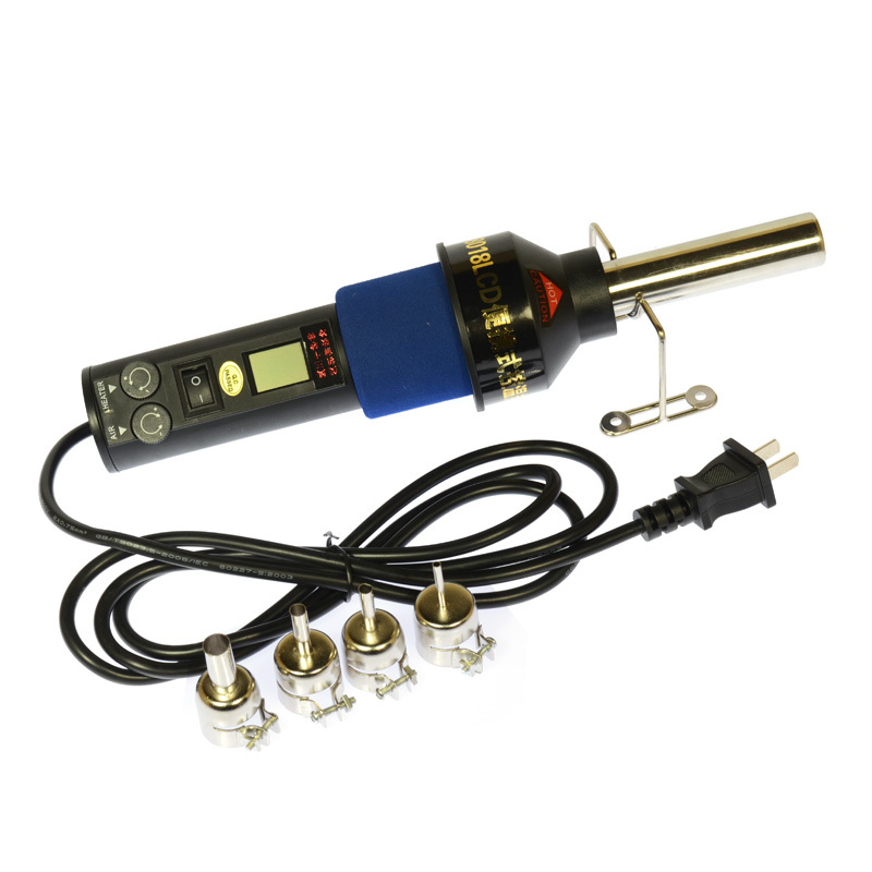 8018lcd portable temperature control hot air gun handheld 850 air gun 110V 220V optional