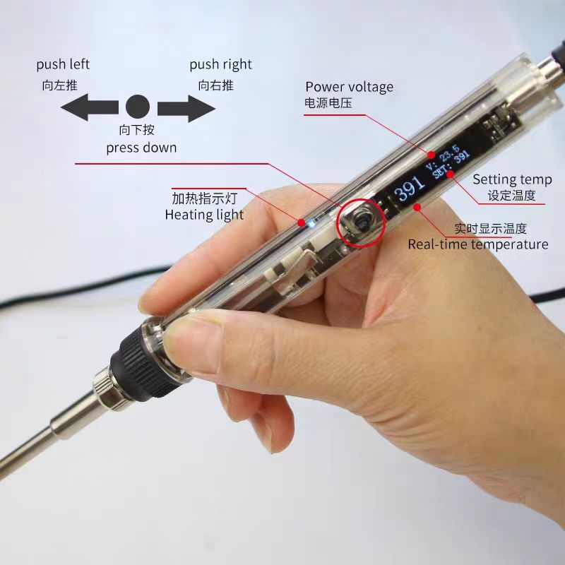 T12 electric soldering mini home thermostat adjustable temperature adjustable temperature digital display