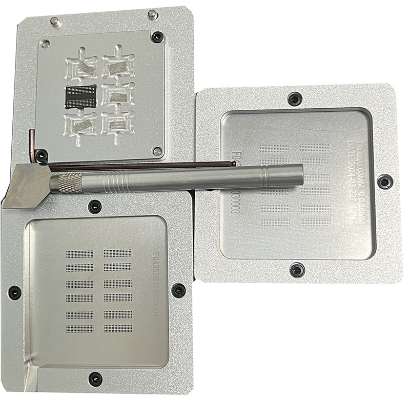 6 in 1 DDR5 BGA REBALLING STATION BGA repair tool Tin planting platform Steel mesh Tin planting mesh