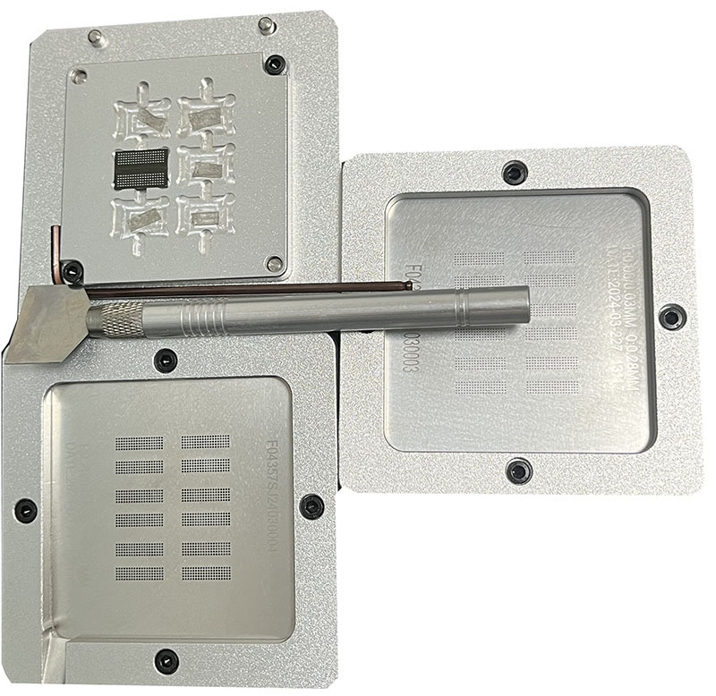 6 in 1 DDR5 BGA REBALLING STATION BGA repair tool Tin planting platform Steel mesh Tin planting mesh