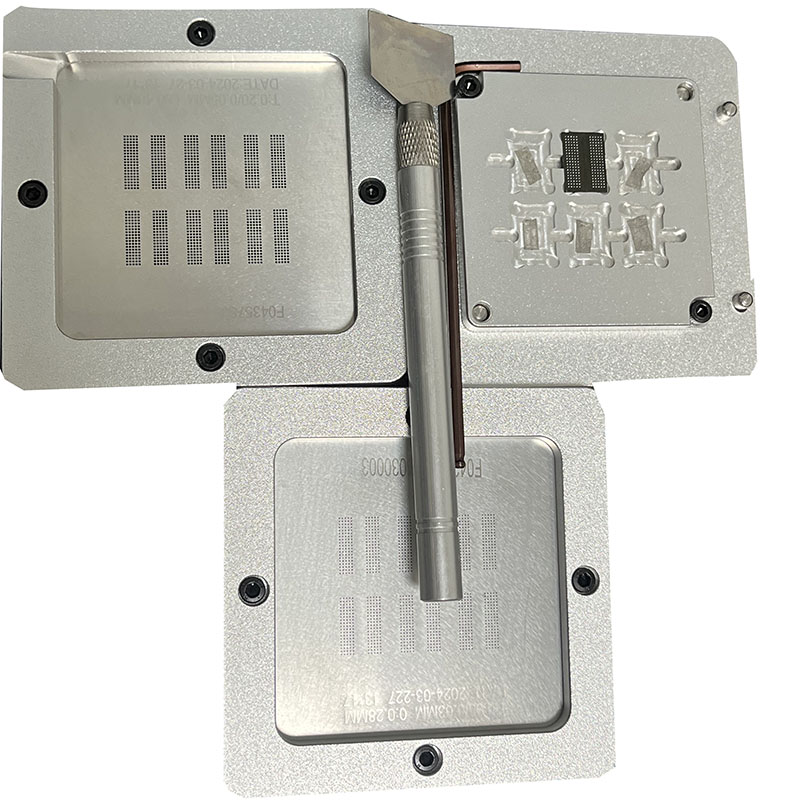 BGA Fixed Ball Placement Station DDR Chip Batch Manual Multi-function One-out-of-six Processing Tinning Stencil Fixture