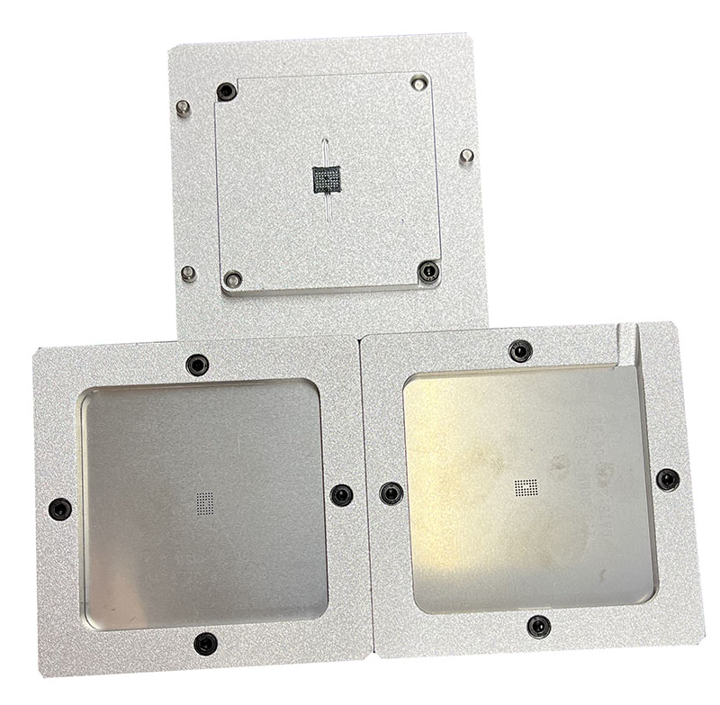GE28F160C3BD70A silver ball planting table BGA steel mesh template bracket Foxture fixture for PCB chip welding rework repair fixture
