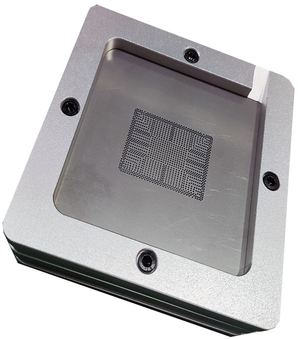 GE28F160C3BD70A silver ball planting table BGA steel mesh template bracket Foxture fixture for PCB chip welding rework repair fixture