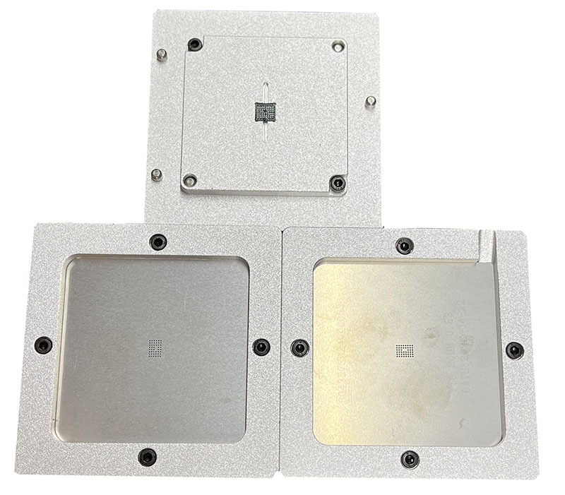 GE28F160C3BD70A silver ball planting table BGA steel mesh template bracket Foxture fixture for PCB chip welding rework repair fixture