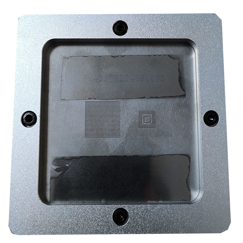 GE28F160C3BD70A silver ball planting table BGA steel mesh template bracket Foxture fixture for PCB chip welding rework repair fixture