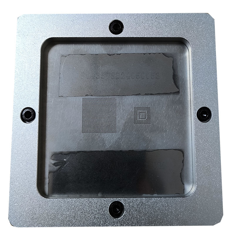GE28F160C3BD70A silver ball planting table BGA steel mesh template bracket Foxture fixture for PCB chip welding rework repair fixture
