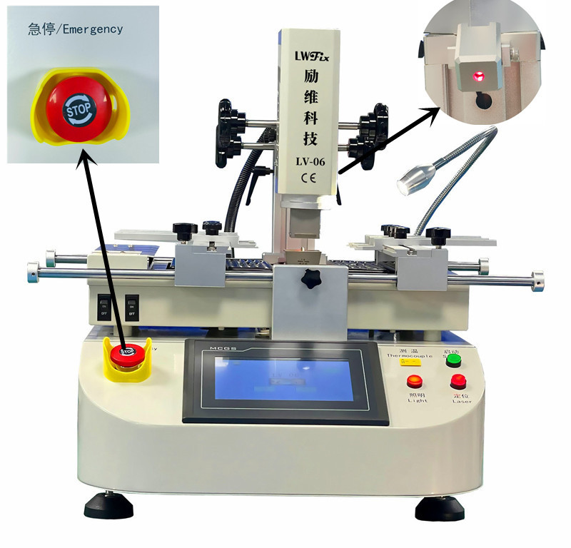 Laser positioning bga reballing machine TV PS4 laptop mobile IC repairing tools BGA rework station price LV-06