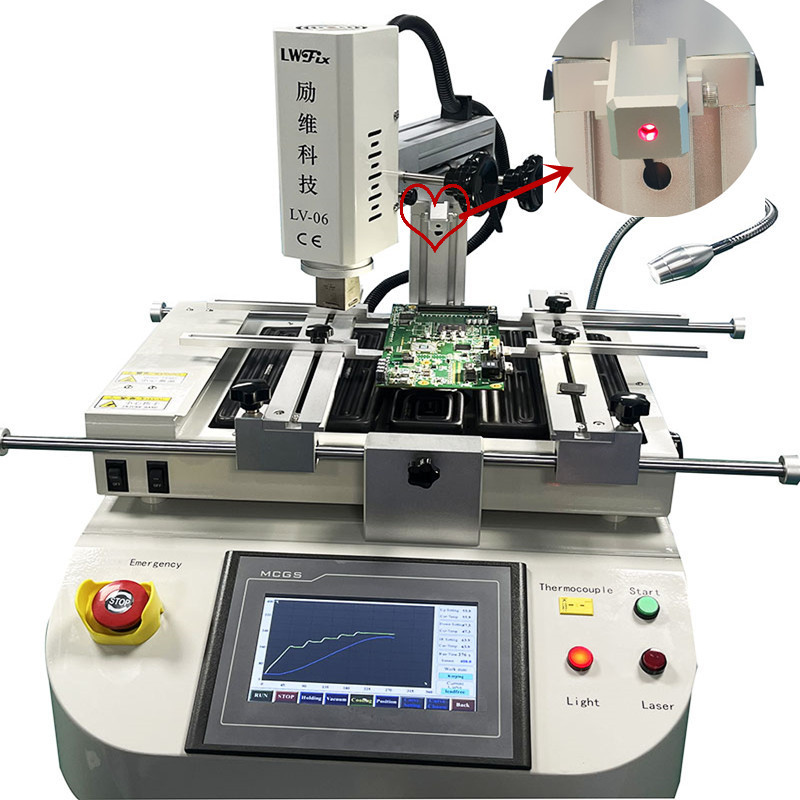 Laser positioning bga reballing machine TV PS4 laptop mobile IC repairing tools BGA rework station price LV-06