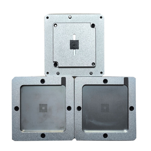 LPC3130FET180 BGA Reballing Kit IC Chip Reballing Station Rework Machine Accessory Silver Platform Template Holder Fixture Jig Kit Set