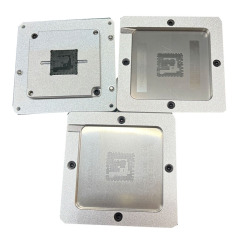 MT5835ACAQAC RTD2873ESQ MT5566GQVT BGA Reballing Kit IC Chip Reballing Station Rework Machine Accessory Silver Platform Template Holder Fixture Jig Kit Set