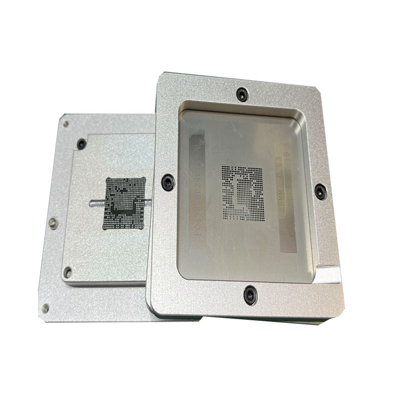 MT5835ACAQAC RTD2873ESQ MT5566GQVT BGA Reballing Kit IC Chip Reballing Station Rework Machine Accessory Silver Platform Template Holder Fixture Jig Kit Set