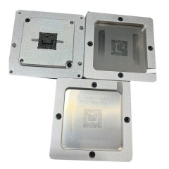 MT5835ACAQAC RTD2873ESQ MT5566GQVT BGA Reballing Kit IC Chip Reballing Station Rework Machine Accessory Silver Platform Template Holder Fixture Jig Kit Set