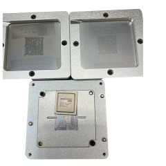 MT5835ACAQAC RTD2873ESQ MT5566GQVT BGA Reballing Kit IC Chip Reballing Station Rework Machine Accessory Silver Platform Template Holder Fixture Jig Kit Set