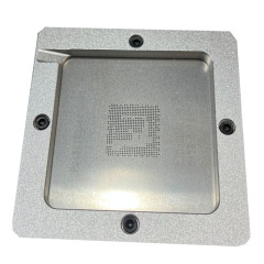 MT5835ACAQAC RTD2873ESQ MT5566GQVT BGA Reballing Kit IC Chip Reballing Station Rework Machine Accessory Silver Platform Template Holder Fixture Jig Kit Set