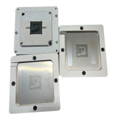 MT5835ACAQAC RTD2873ESQ MT5566GQVT BGA Reballing Kit IC Chip Reballing Station Rework Machine Accessory Silver Platform Template Holder Fixture Jig Kit Set