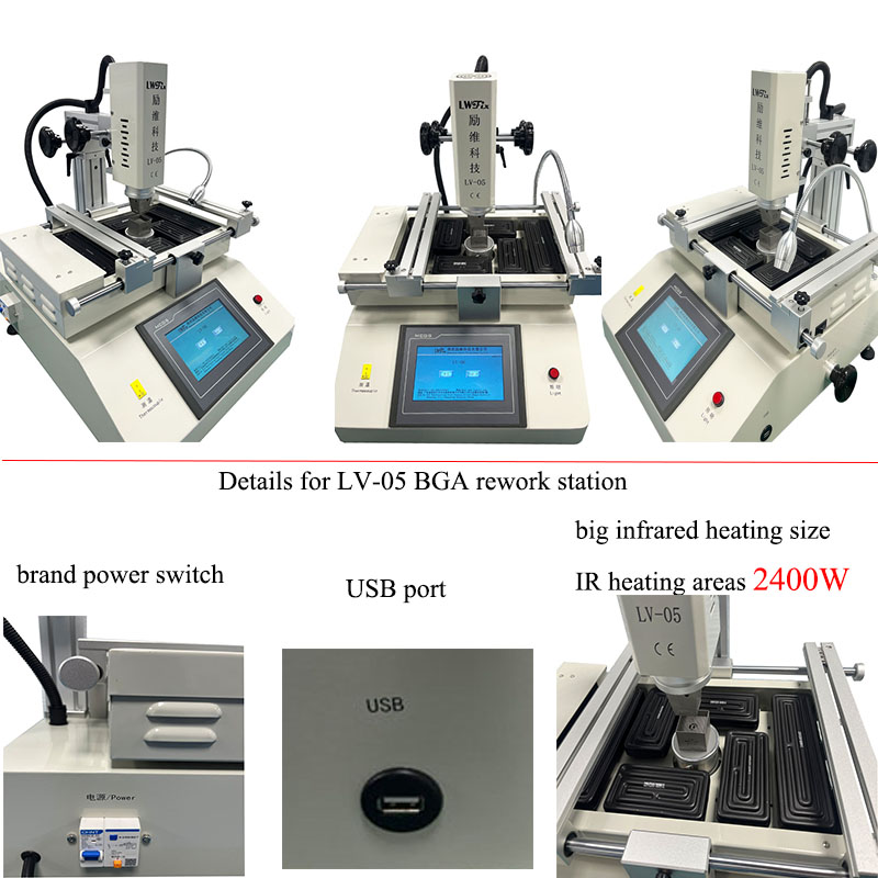 New Design BGA rework station SMT line replair machine PCB assembly machine BGA rework station
