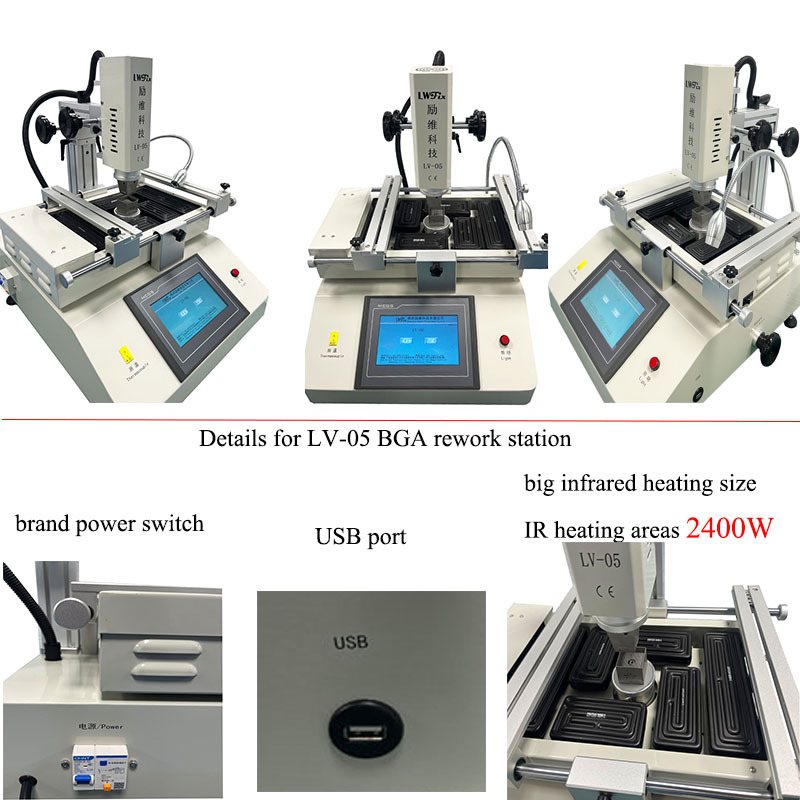 New Design BGA rework station SMT line replair machine PCB assembly machine BGA rework station