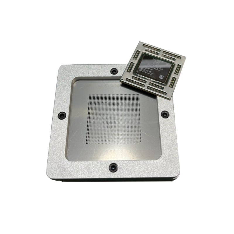 xboxone x887732-002 BGA Reballing Kit IC Chip Reballing Station Rework Machine Accessory Silver Platform Template Holder Fixture Jig Kit Set