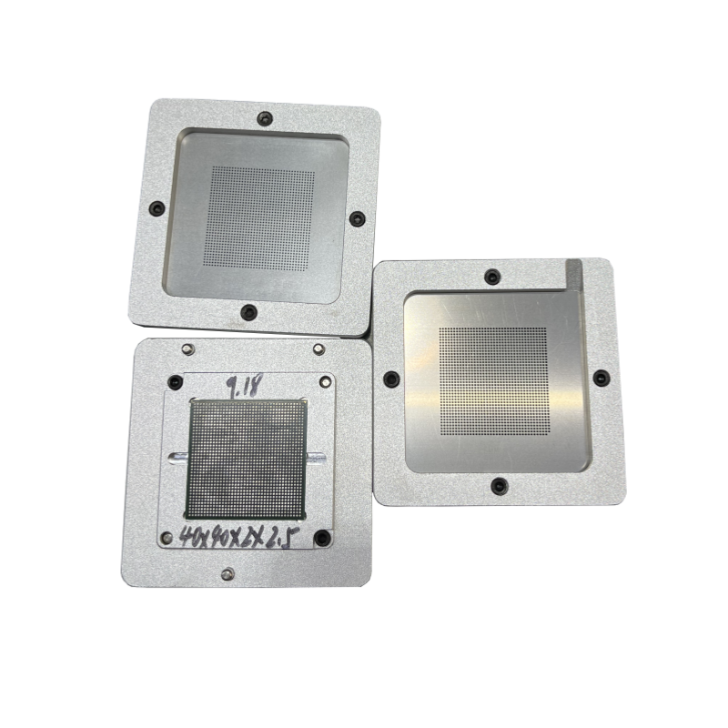xboxone x887732-002 BGA Reballing Kit IC Chip Reballing Station Rework Machine Accessory Silver Platform Template Holder Fixture Jig Kit Set