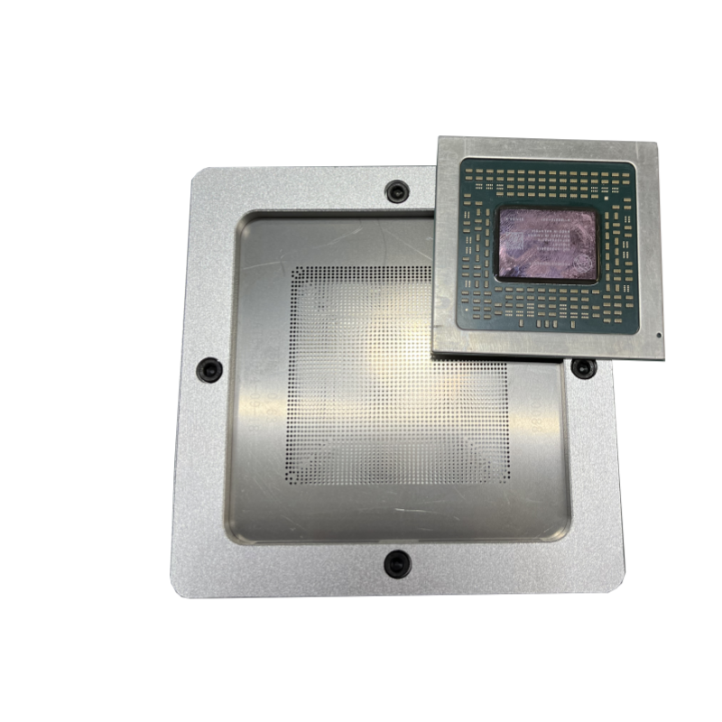 Xbox series s cpu BGA Reballing Kit IC Chip Reballing Station Rework Machine Accessory Silver Platform Template Holder Fixture Jig Kit Set