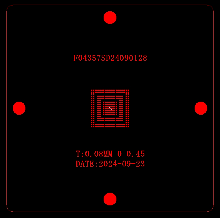 ECU TRUCK BGA chip reballing stencil RTL9068ABD