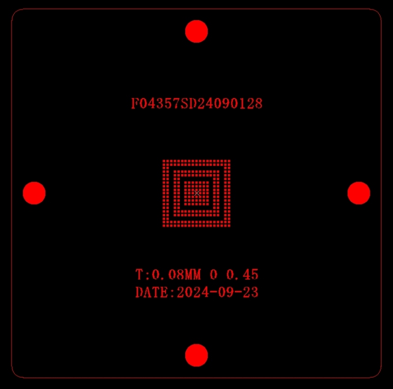 ECU TRUCK BGA chip reballing stencil RTL9068ABD