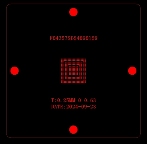 ECU TRUCK BGA chip reballing stencil RTL9068ABD