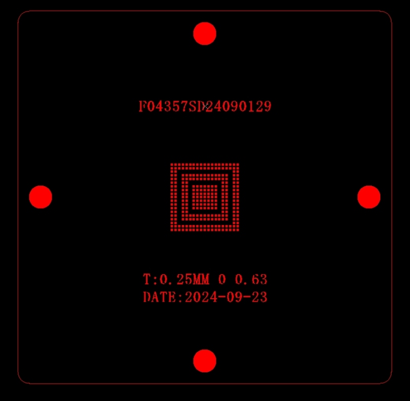 ECU TRUCK BGA chip reballing stencil RTL9068ABD