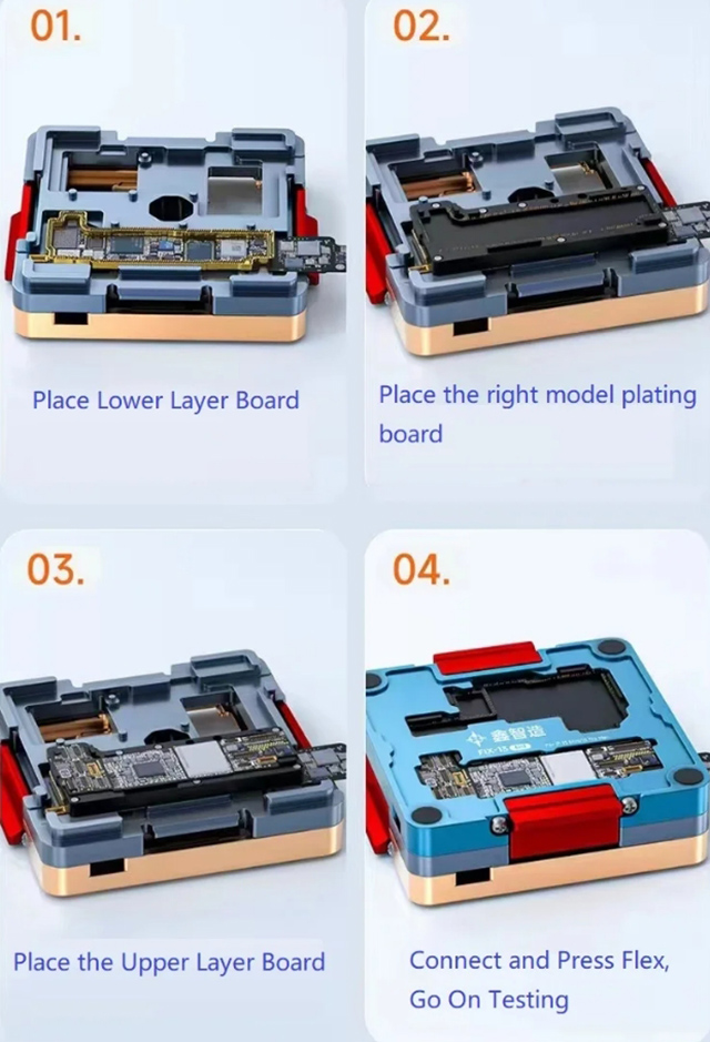 FIX-13 iSocket EEPROM Programmer Chip Test Stand For iPhone X XS XR XSM 11 12 13 PRO MAX MINI Logic Baseband fixture
