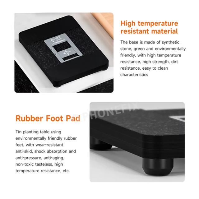 L23-CPU Reballing Stencil Kit For iPhone A8-A16 Android Lower Steel Mesh Universal Magnetic Base BGA Tin Planting Table