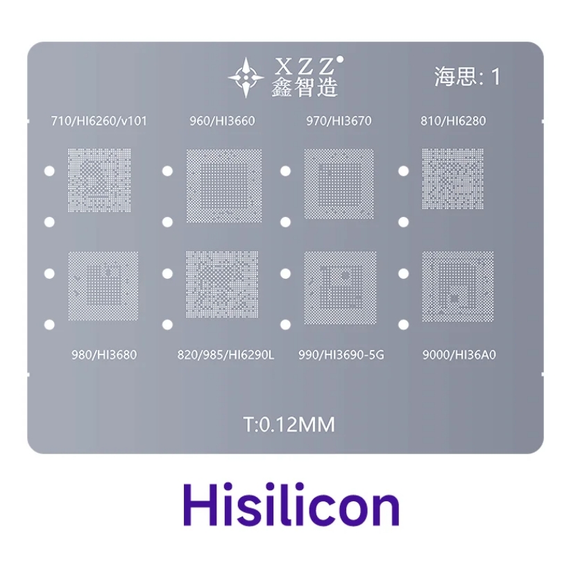 L23-CPU Reballing Stencil Kit For iPhone A8-A16 Android Lower Steel Mesh Universal Magnetic Base BGA Tin Planting Table