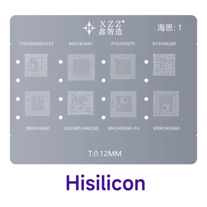 L23-CPU Reballing Stencil Kit For iPhone A8-A16 Android Lower Steel Mesh Universal Magnetic Base BGA Tin Planting Table