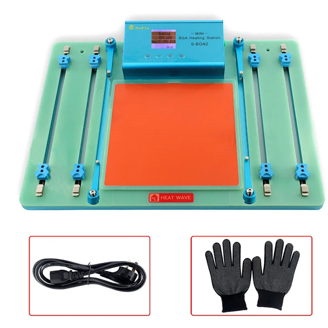 SoFix S-BGN2 Mini BGA Heating Station For Laptop Macbook Pro Motherboard Heating Soldering T2 Chip Glue Removal Fix Repair Tool