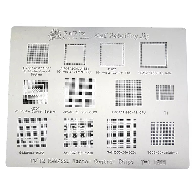 Stencil Steel Planting Tin Mesh Repair Platform for Macbook CD3215/CD3217 2016-2020 PMU Power Chip BGA Reballing
