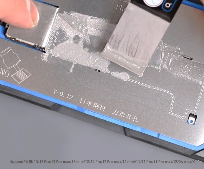 Ipone X-15proMax series stencil +2pcs tin scraper+X-11/12/13/14/15 series tin-planting module