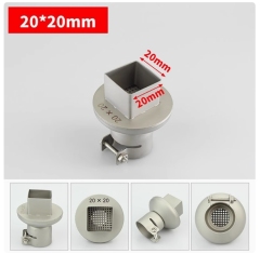 Hot Air Gun Square Nozzles 15-45mm BGA Soldering Station Rework Stations Universal BGA Titanium Alloy Nozzle Welding Accessories