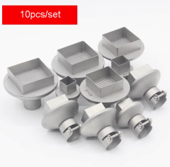 Hot Air Gun Square Nozzles 15-45mm BGA Soldering Station Rework Stations Universal BGA Titanium Alloy Nozzle Welding Accessories
