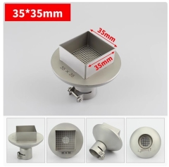 Hot Air Gun Square Nozzles 15-45mm BGA Soldering Station Rework Stations Universal BGA Titanium Alloy Nozzle Welding Accessories