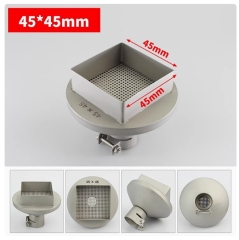 Hot Air Gun Square Nozzles 15-45mm BGA Soldering Station Rework Stations Universal BGA Titanium Alloy Nozzle Welding Accessories