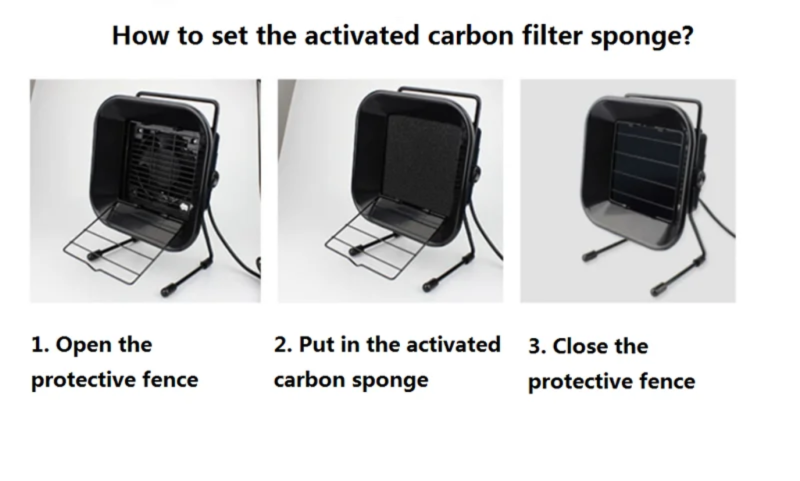 493 16W Solder Iron Smoke Absorber ESD Fume Extractor Smoking Instrument Activated Carbon Filter Sponge Industrial