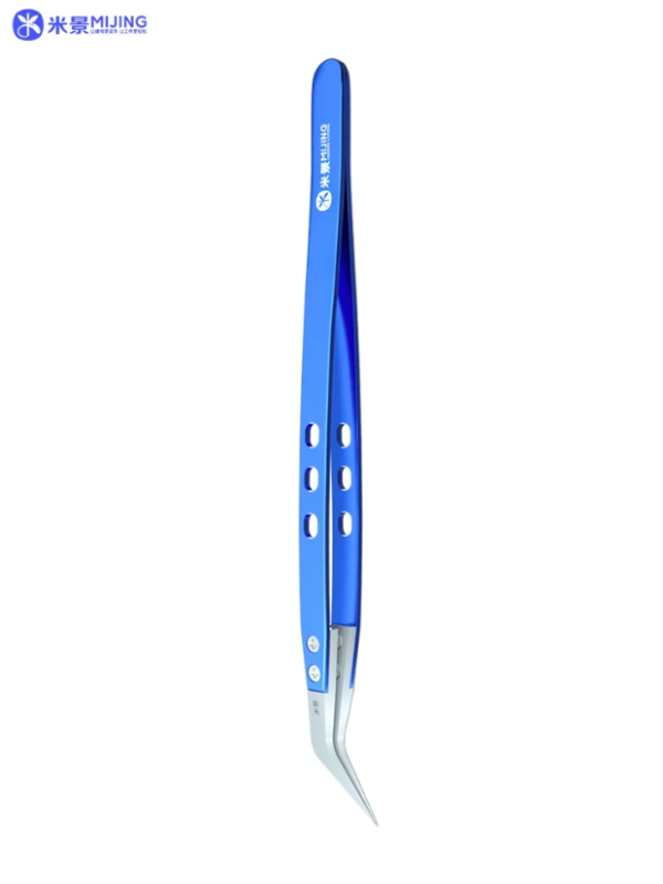 MiJing Anti-static Ceramic tweezers Stainless Steel Ultra Fine Tweezers Flying Wires Maintenance tool For IC motherboard repair