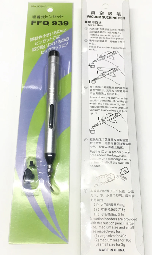 Vacuum Chuck Vacuum Suction Pen FFQ939 BGA Aid Tool for BGA Soldering BGA Reowrk Repair