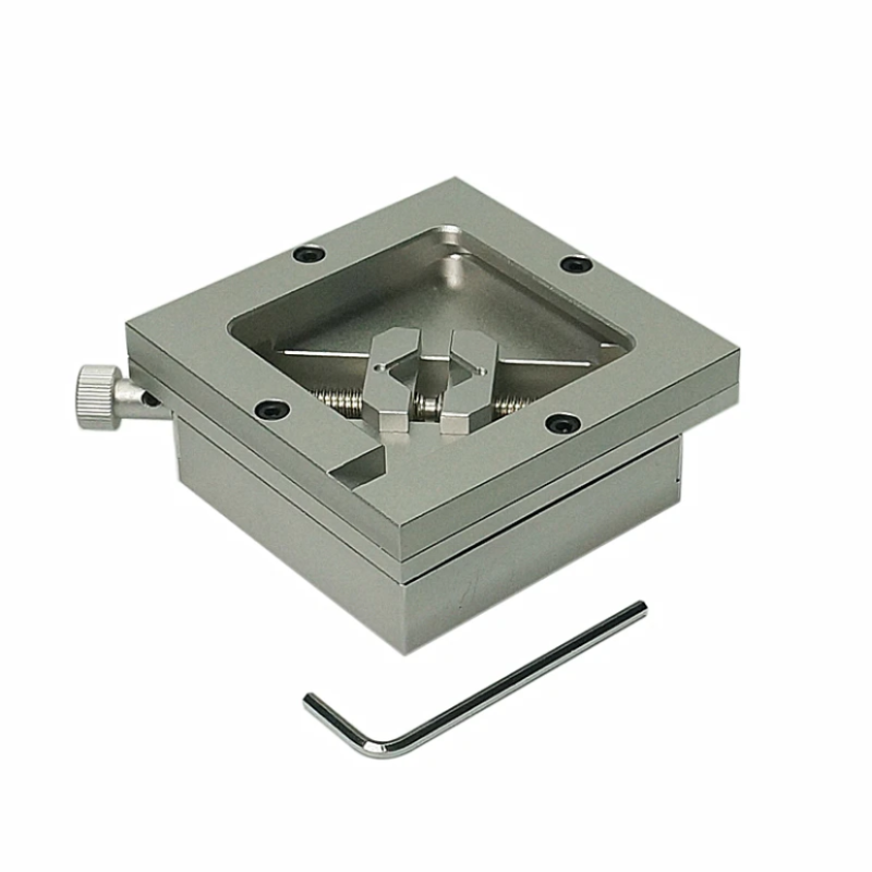 90MM Silver BGA Reballing Station Stencils Template Holder Fixture Jig with Allen key For PCB Chip Soldering Rework Repair